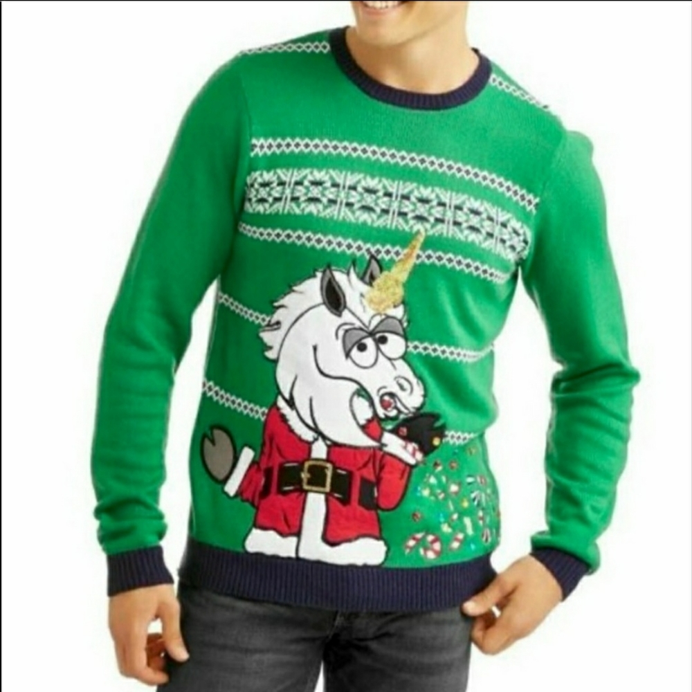 Jolly Sweaters Unicorn Ugly Men's Sweater
